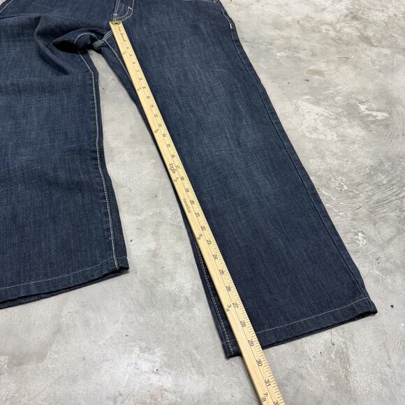 Shady LTD Jeans Men’s 32x30 Baggy Y2K Streetwear Hip Hop 90s Embroidered T643 - Picture 2 of 9